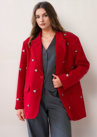 OVERSIZED HEART BLAZER