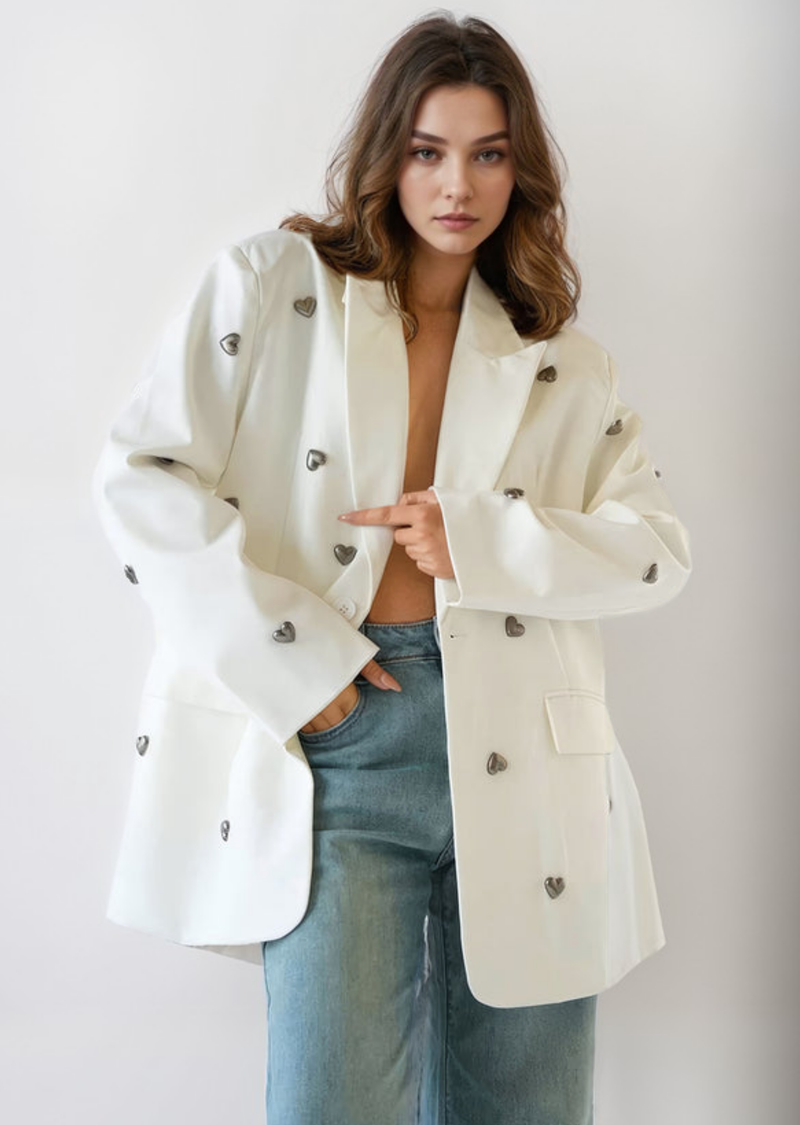 OVERSIZED HEART BLAZER