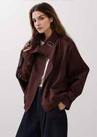 BELTED COLLAR COAT