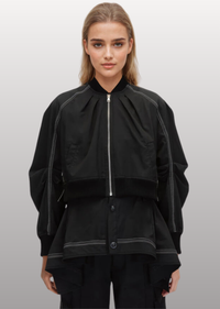 LAYERED BOMBER JACKET