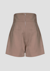 MID-RISE SHORTS WITH BUTTON ACCENT