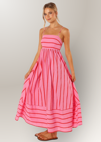 STRIPED MAXI DRESS