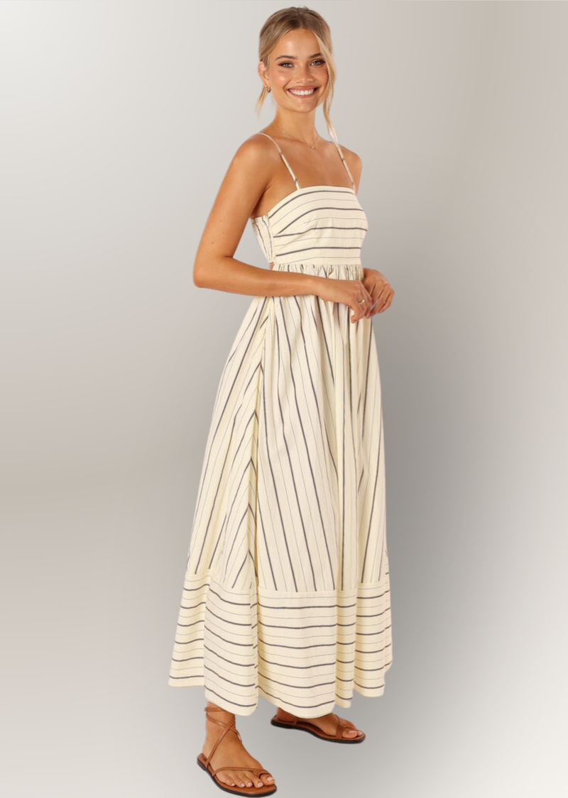 STRIPED MAXI DRESS