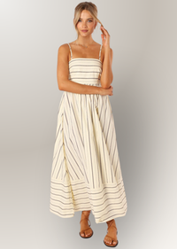 STRIPED MAXI DRESS