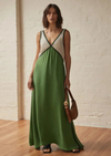 V-NECK MAXI DRESS