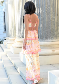 FLORAL TIERED DRESS