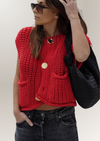 KNIT VEST TOP