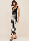 STRIPE MIDI DRESS