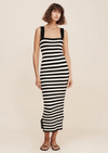 STRIPE MIDI DRESS