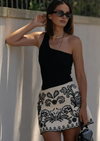 EMBROIDERED SHORT SKIRT