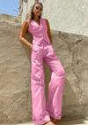 PINK VEST TROUSER SET