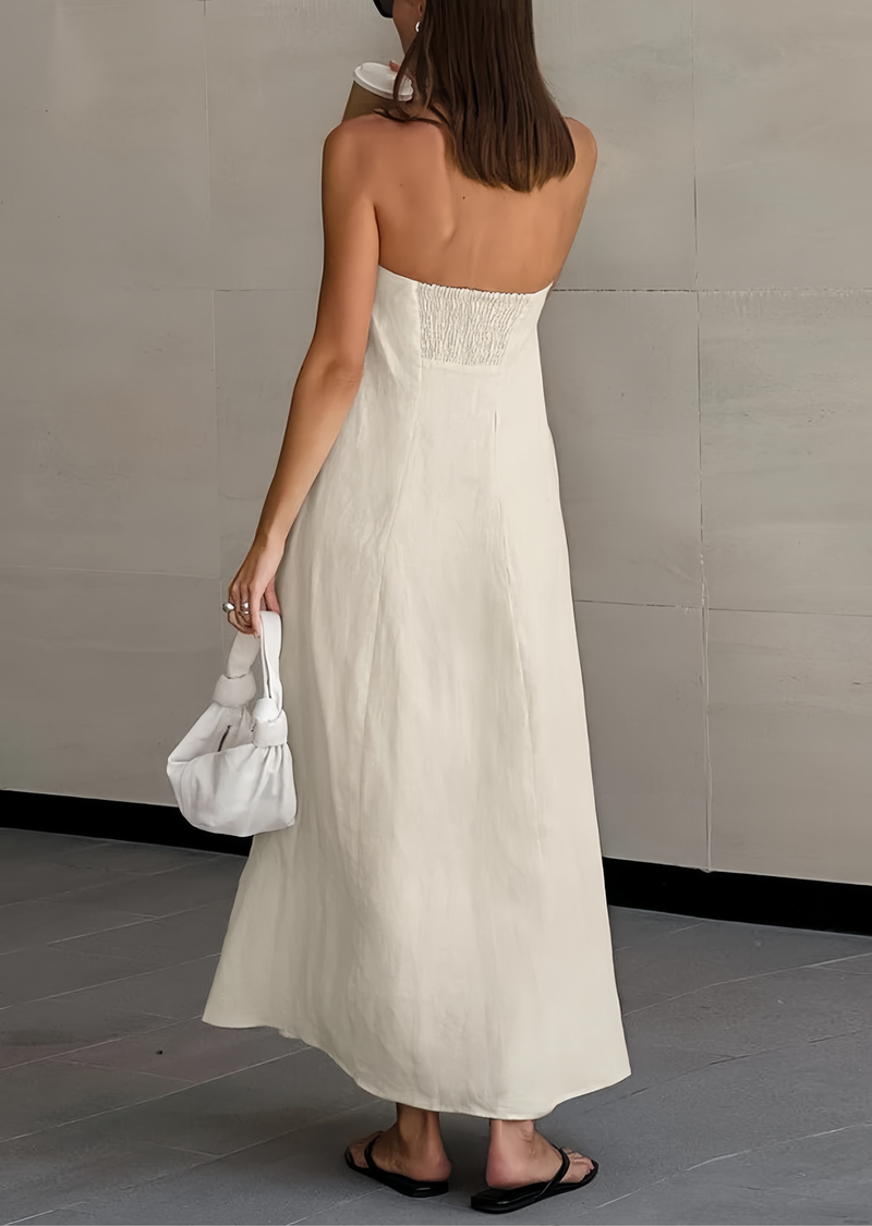 LINEN TUBE DRESS