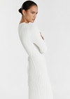 LONGSLEEVE RIB DRESS