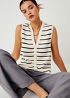 STRIPED KNIT VEST