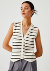 STRIPED KNIT VEST