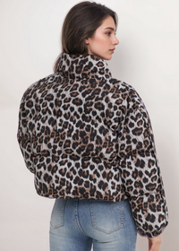 LEOPARD PUFFER JACKET